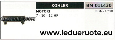 237550 MARMITTA SCARICO SILENZIATORE MOTORE KOHLER 7 10 12 HP CV