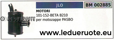 MARMITTA SCARICO SILENZIATORE MOTOZAPPA PASBO MOTORE JLO 101 152 BETA B210