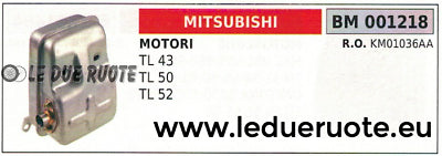 KM01036AA MARMITTA SCARICO SILENZIATORE COMPLETO MOTORE MITSUBISHI TL 43 50 52