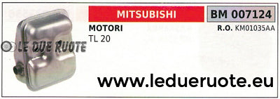 KM01035AA MARMITTA SCARICO SILENZIATORE MITSUBISHI MOTORE TL20