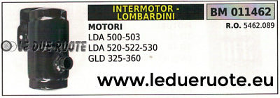 5462089 MARMITTA SCARICO MOTORE INTERMOTOR LDA 500 523 522 530 GLD 325 360