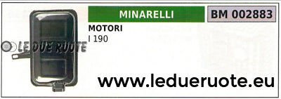 MARMITTA SCARICO SILENZIATORE MOTORE MINARELLI I 190