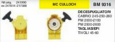 241990 CARTER AVVIAMENTO TAGLIASIEPI McCULLOCH TIVOLI 45 60 tagliasiepe siepi