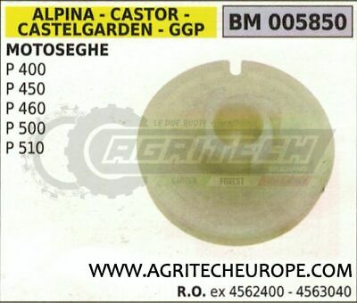 4562400 PULEGGIA AVVIAMENTO MOTOSEGA ALPINA CASTOR STIGA P 400 450 500 460 510