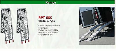 COPPIA RAMPE DI CARICO pieghevoli MOBILI moto trattore 900 KG ultraleggere