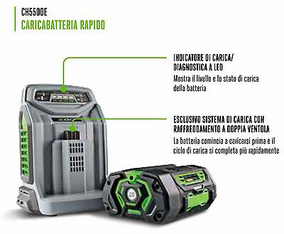 CARICA BATTERIA RAPIDO PER BATTERIE EGO POWER 2 4 5 6 7,5 AH 56 V CH5500E