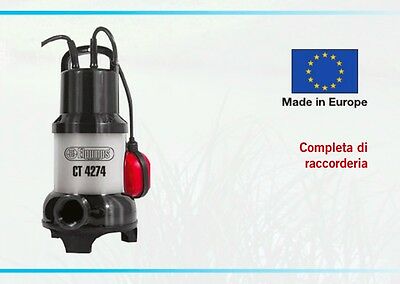 POMPA SOMMERSA ACQUA SCURE ELETTROPOMPA 800w 10mt ELPUMPS CT 4274 sporche