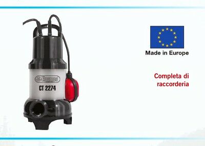 POMPA SOMMERSA ACQUA SCURE ELETTROPOMPA 450w 6mt ELPUMPS CT 2274 sporche