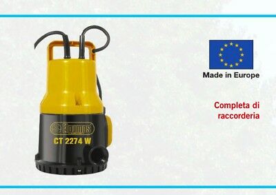 POMPA SOMMERSA acque chiare ELETTROPOMPA 450w 7mt ELPUMPS CT2274W drenaggio