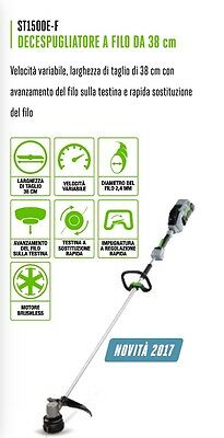 DECESPUGLIATORE A BATTERIA EGO POWER PROFESSIONALE BRUSHLESS ST1500E-F