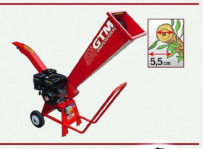 BIOTRITURATORE A SCOPPIO GTM 163cc 55mm PROFESSIONALE cippatore bio trituratore