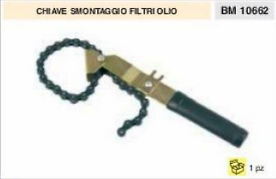 CHIAVE SMONTAGGIO FILTRI OLIO a catena attrezzo PROFESSIONALE