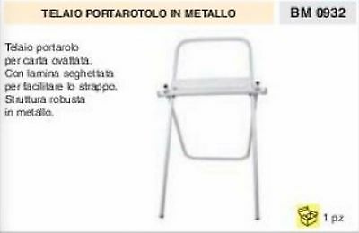 TELAIO PORTAROTOLO CARTA OVATTATA porta rotolone lamina seghettata OFFICINA