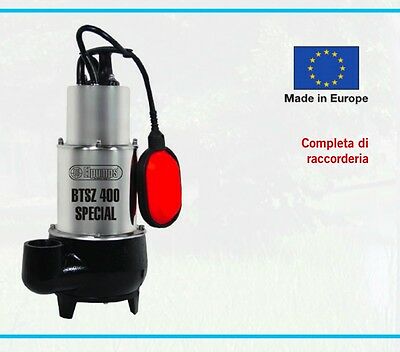 POMPA SOMMERSA ACQUA NERE ELETTROPOMPA 1200w ELPUMPS BITZ fogna costruzioni acid