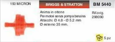 298090 FILTRO BENZINA BRIGGS & STRATTON Ø 4.8 - Ø 5.2 150 MICRON no pompa