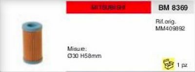 MM409892 FILTRO GASOLIO MOTORE MITSUBISHI Ø 30 H 58