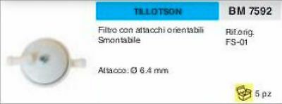 FS-01 FILTRO smontabile BENZINA MOTORE TILLOTSON Ø 6.4 attacchi orientabili