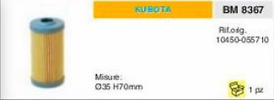 10450-055710 FILTRO GASOLIO MOTORE KUBOTA Ø 35 H 70