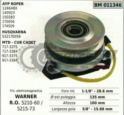 FRIZIONE ELETTROMAGNETICA WARNER 521060 521573 Ø135mm H100mmTRATTORINO RASAERBA