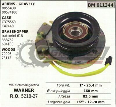 521827 FRIZIONE ELETTROMAGNETICA WARNER Ø 160mm TRATTORINO RASAERBA