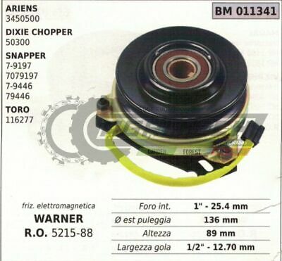 FRIZIONE ELETTROMAGNETICA WARNER TRATTORINO RASAERBA ARIENS 3450500 TORO 116277