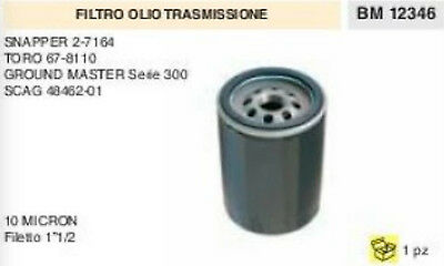 FILTRO OLIO TRASMISSIONE TRATTORINO RASAERBA SNAPPER TORO GROUND MASTER SCAG