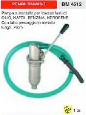POMPA TRAVASO OLIO BENZINA GASOLIO NAFTA DIESEL KEROSENE CARBURANTE A STANTUFFO
