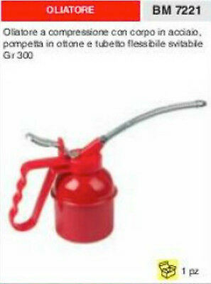 POMPA OLIATORE IN ACCIAIO POMPETTA IN OTTONE tubo smontabile 300 gr