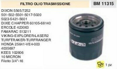 FILTRO OLIO TRASMISSIONE TRATTORINO RASAERBA VIKING HONDA KEES EXPLORER LASER