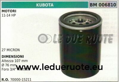 7000015211 FILTRO OLIO MOTORE KUBOTA 11-14 HP 107x76 3/4"