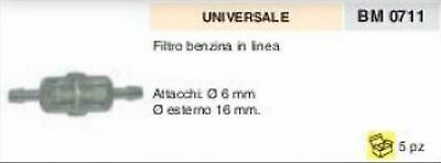FILTRO BENZINA MISCELA UNIVERSALE Ø 6 in linea Ø EST 16 mm