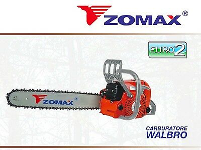 MOTOSEGA a scoppio ZOMAX ZM6245 62cc LAMA 50 cm OREGON CARBURATORE WALBRO