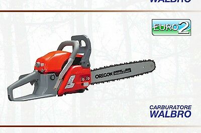 MOTOSEGA a scoppio ZOMAX ZM5410 55cc LAMA 45 cm OREGON CARBURATORE WALBRO
