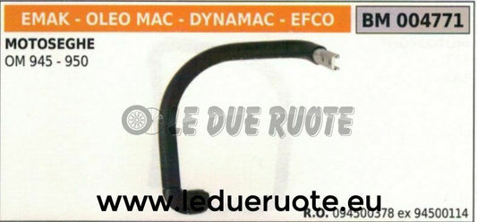 094500378 94500114 IMPUGNATURA manico tubolare LATERALE MOTOSEGA OLEOMAC 845 950
