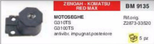 ANTIVIBRANTE MOTOSEGA ZENOAH KOMATSU RED MAX G310TS G3100TS G 310 3100 TS POST