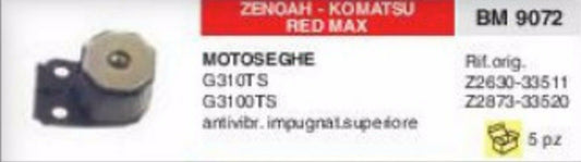 ANTIVIBRANTE MOTOSEGA ZENOAH KOMATSU RED MAX G310TS G3100TS G 310 3100 TS