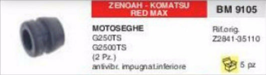 ANTIVIBRANTE MOTOSEGA ZENOAH KOMATSU RED MAX G250TS G2500TS G 250 2500 TS