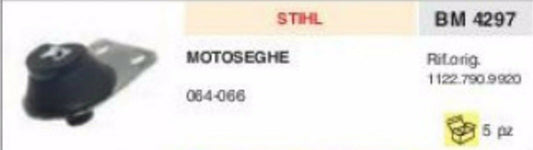 1122.790.9920 ANTIVIBRANTE MOTOSEGA STIHL 064 066 vibrazione gommino vibrazioni