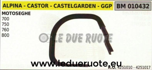 4251010 IMPUGNATURA manico MOTOSEGA CASTOR CASTELGARDEN ALPINA 700 750 760 800