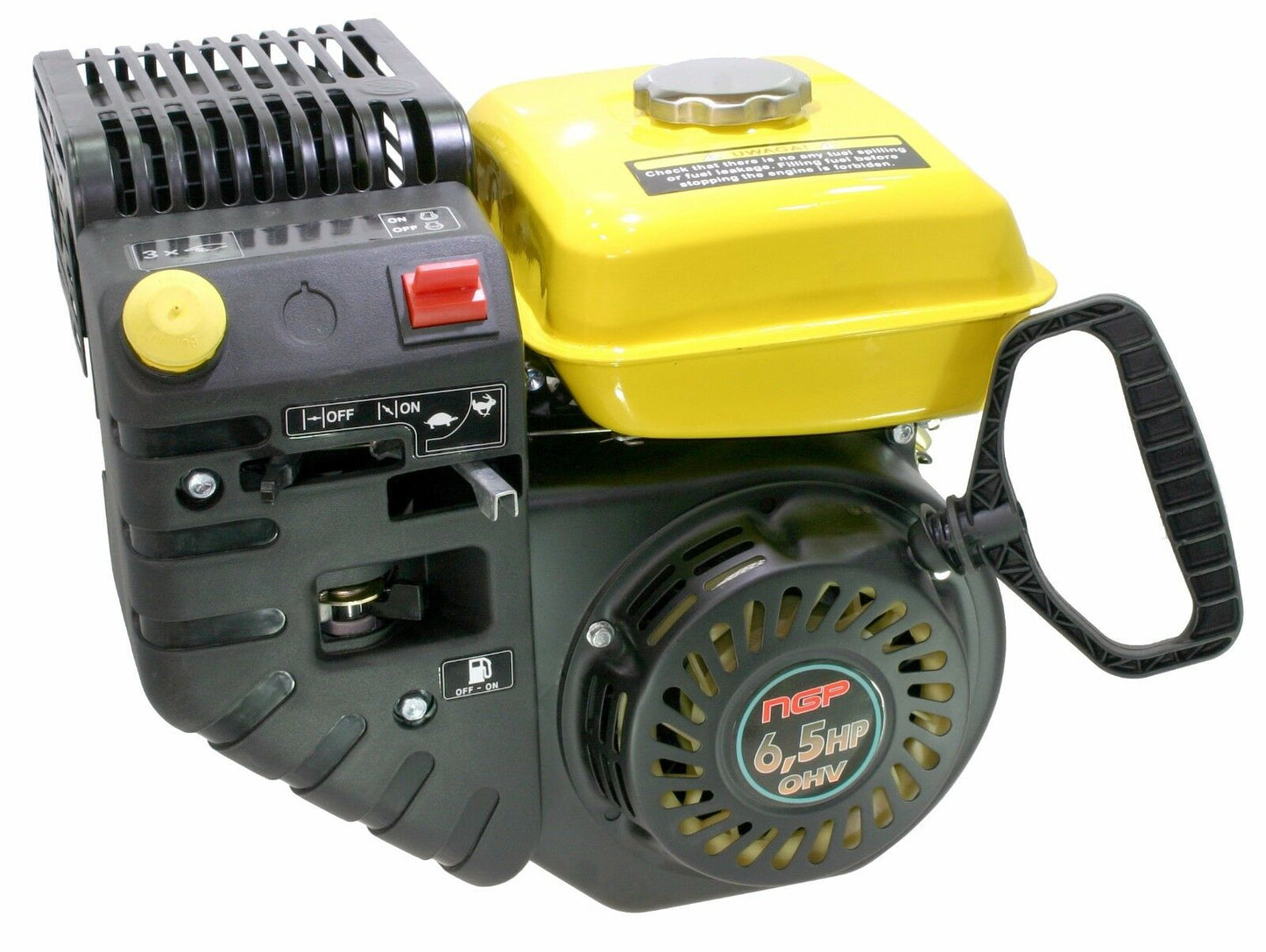 MOTORE BENZINA COMPLETO PER SPAZZANEVE NGP 196cc 6,5HP AVVIAMENTO A STRAPPO