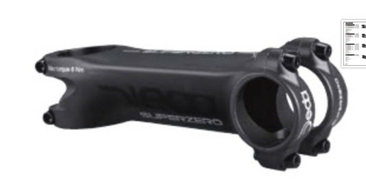 ATTACCO MANUBRIO BICICLETTA DEDA SUPERZERO SUPER0 POB 110 bici corsa gara