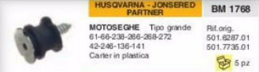 501.6287.01 ANTIVIBRANTE MOTOSEGA HUSQVARNA PARTNER JONSERED 272 42 246 136 141