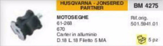 501.5941.01 ANTIVIBRANTE MOTOSEGA HUSQVARNA JONSERED PARTNER 61 268 670