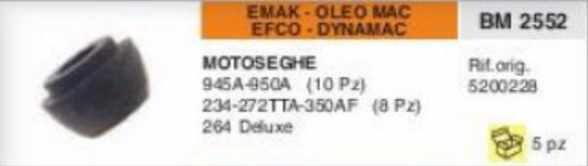 5200229 ANTIVIBRANTE MOTOSEGA EMAK OLEOMAC EFCO DYNAMAC 945A 950A 234 272TTA