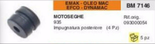 093000054 ANTIVIBRANTE IMPUGN POSTERIORE MOTOSEGA EMAK OLEOMAC EFCO DYNAMAC 935