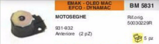 50030229R ANTIVIBRANTE ANTERIORE MOTOSEGA EMAK OLEOMAC EFCO DYNAMAC 931 932