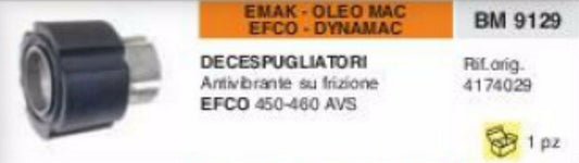 4174029 ANTIVIBRANTE SU FRIZIONE DECESPUGLIATORE EFCO 450 460 450AVS 460AVS AVS