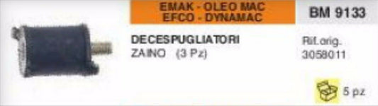 3058011 ANTIVIBRANTE DECESPUGLIATORE EMAK OLEOMAC EFCO DYNAMAC MODELLI A ZAINO