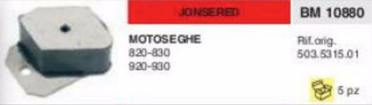503.5315.01 ANTIVIBRANTE MOTOSEGA JONSERED 820 830 920 930 anti vibrazioni
