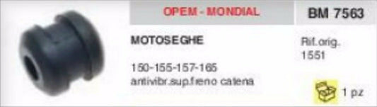 1151 ANTIVIBRANTE superiore freno catena MOTOSEGA OPEM MONDIAL 150 155 157 165